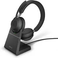 Jabra Evolve2 65 Link380c MS Stereo Stand Black