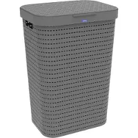 Rotho Laundry Hamper 55 L Country