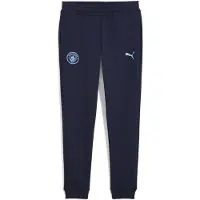Puma Manchester City Sweatpants ftblESSENTIALS - Navy/Lys blå Børn - , størrelse 176 cm