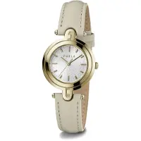 Furla Analogt ur 'Arch-Bar' beige / guld / offwhite