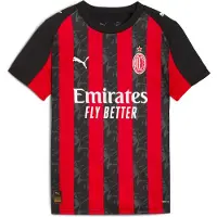 Puma AC Milan 25/26 Home Jersey Youth, Clothing, Red/Black, 13-14Y
