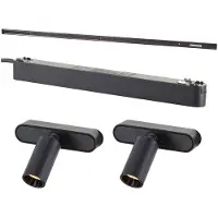 Brilliant G30072/76 Click&Shine Skinne-basissystem Sort