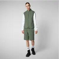 Save the Duck Save The Ducktil mænd. D82206M-POPE20 Vesten Broderick grøn (M), Casual, Bæredygtig, Genanvendt nylon