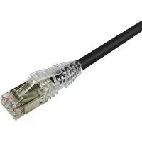 AMP NETCONNECT Patchkabel kat 6A S/FTP PiMF, længde: 3,0 m farve: sort med LSZH kappe