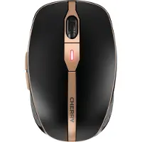 Cherry DW 9100 SLIM - Sæt med mus og tastatur - trådløs - 2.4 GHz, Bluetooth 4.2 - QWERTY - USA med Euro-symbol - tastkontakt: SX - sort/bronze