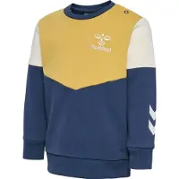Hummel Sweatshirt - HmlHappy Now - Ochre/Sargasso Sea - - 56 - Sweatshirt