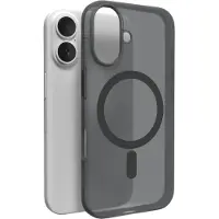 Puro Daylight - Bagsidecover til mobiltelefon - MagSafe-kompatibilitet - flydende silikone, polykarbonat - sort - for Apple iPhone 16