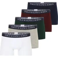 Ralph Lauren Boksershorts navy / grå-meleret / mørkegrøn / kirsebærsrød / hvid