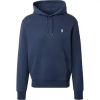Ralph Lauren Polo Ralph Laurentil mænd. 710907092002 Dobbelt strikket hættetrøje i marineblå (M), Casual, Bomuld, Lange ærmer