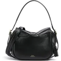 Ralph Lauren Polo Ralph Laurentil kvinder. 428955415001 Sort mini satchel-taske Polo ID i læder (OSFA), Casual