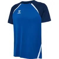 Hummel Trænings T-Shirt hmlLEAD 2.0 - Ægte blå/Navy/Hvid, størrelse Large