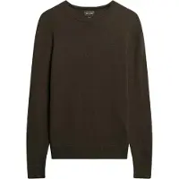 Superdry Superdrytil mænd. M6110564A Essential trøje med rund hals grøn (XXL), Casual, Nylon