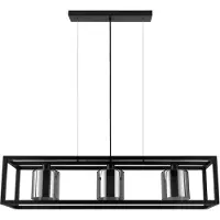Eglo BRISLING LANGBORD 3XE27 L110 RØG/SORT