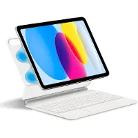 INF Beskyttende etui til iPad med Bluetooth-tastatur White iPad 10 10.9