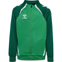 Hummel Sportssweatjakke 'Lead 2.0' lime / mørkegrøn / hvid