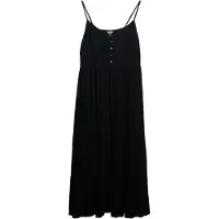 Superdry Half Button Tiered ærmeløs Midikjole