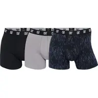Cr7 Underbukser 3-Pak AOP - Sort/Grå - Underwear, størrelse X-Large