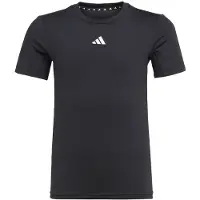 Adidas T-shirt Techfit - Sort/hvid, størrelse 152 cm