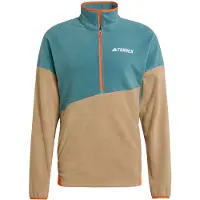 Adidas Herre Terrex Multi Climawarm Fleece Anorak Preloved Teal/Cardboard/Semi Impact Orange