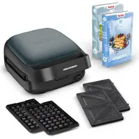 SEB Tefal Snack collection SW862BF0 - Sandwichtoaster / vaffeljern - 700 W - sort