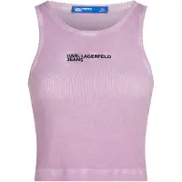 Karl lagerfeld Jeans Washed Ribbed ærmeløs T-shirt