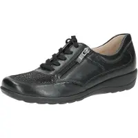 Caprice Sneaker, black, made of Leather and synthetic with Wedge heel, Size 37