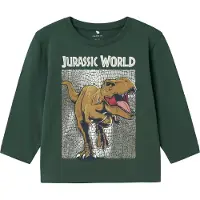 Name it Shirts 'NMMJurassic World' umbra / gran / sort / offwhite
