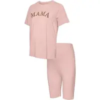 Mamalicious Hjemmedragt 'MLKAJA' oliven / lyserød