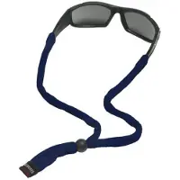 Chums originale bomuldsholder - Unisex briller keeper til solbriller og briller - Justerbar pasform og fremstillet i USA (Standard -end Navy) en