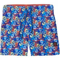 KOROSHI Badeshorts blå / lysegul / mørkeorange