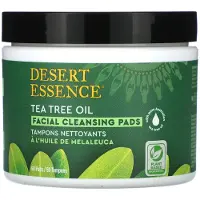 Desert Essence , Ansigtshåndklæde, Te Tree Olie, 50 Pads