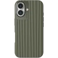 Nudient iPhone 16 Bold Cover - MagSafe-kompatibel - olivengrøn