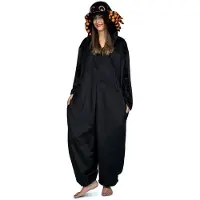 MOM Damekostume: Edderkoppe Onesie Med Store Øjne Og Hætte