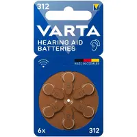 Varta HAB 312 batteri - 6 stk.