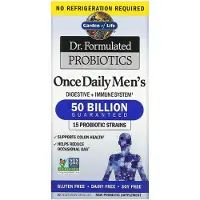 Garden of life , Dr. Formuleret Probiotika, En gang daglig mænd, 50 Billion, 30 Vegetariske kapsler
