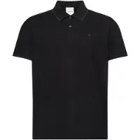 Calvin Klein Bluser & t-shirts 'Tipped Collar' grå / sort