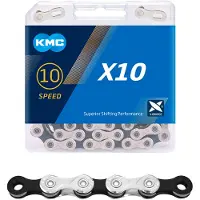 Kmc Grandinė X10 Sidabrinis/Juodas 10-speed 114-links