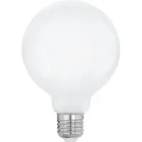 Eglo E27 LED G95 opal globepære med varmt hvidt lys