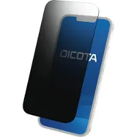 Dicota - Privatlivsfilterskærm for mobiltelefon - 4-vejs - klæbemiddel - sort - for Apple iPhone 11