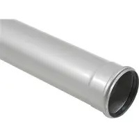 Blücher afløbsrør 110x3000mm muffe rustfrit/syrefast