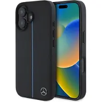 Mercedes-Benz iPhone 16 lædercover sort MagSafe Mercedes