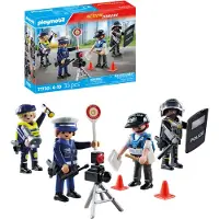 Ginza.se Action Heroes - Politifigurer-sæt - 71730 - 35 Dele - - OneSize - Legetøjsfigur