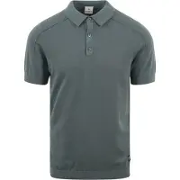 Blue industry strikket poloshirt i grøn Grøn måle