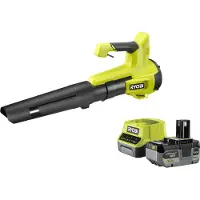 Ryobi ONE+ batteridrevet blæser til blade RY18BLB-140 18V (grøn/sort, Li-Ion 4.0 Ah)