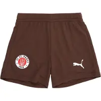 Puma FC St. Pauli 25/26 Shorts Youth, Clothing, Espresso Brown/White, 5-6Y