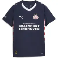 Puma PSV Eindhoven 25/26 Away Jersey Youth, Clothing, Navy/White, 11-12Y