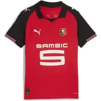 Puma Stade Rennais FC 25/26 Home Jersey Youth, Clothing, Red/Black, 13-14Y