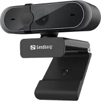 Sandberg USB Webcam Pro - Full HD - 1920 x 1080 - indbygget stereomikrofon - USB 2.0