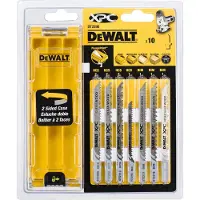 DeWalt XPC DT2296-QZ - Stiksavsklingesæt - for træ, spånplade, laminer, krydsfiner, polyvinylklorid (PVC) - 10 stykker - længde: 100 mm