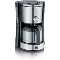 Severin KA4845 TypeSwitch isotermisk kaffebryggare, Aromväljare, 8 koppar, Kapacitet: 1 L, Effekt: 1000 W, Rostfritt stål / Svart